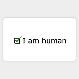I am human Sticker